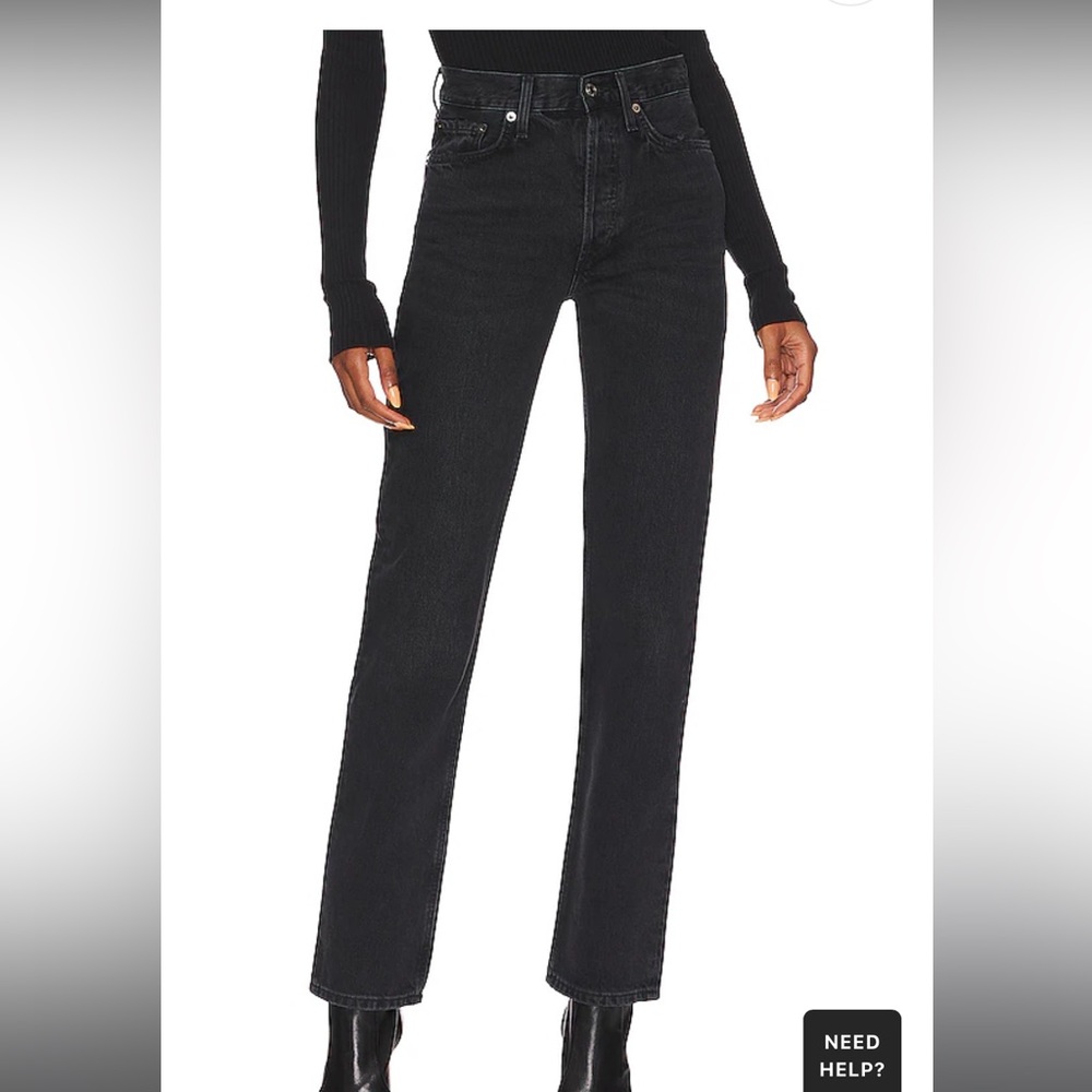 Agolde Lana Black Jeans 27 - Worn Once